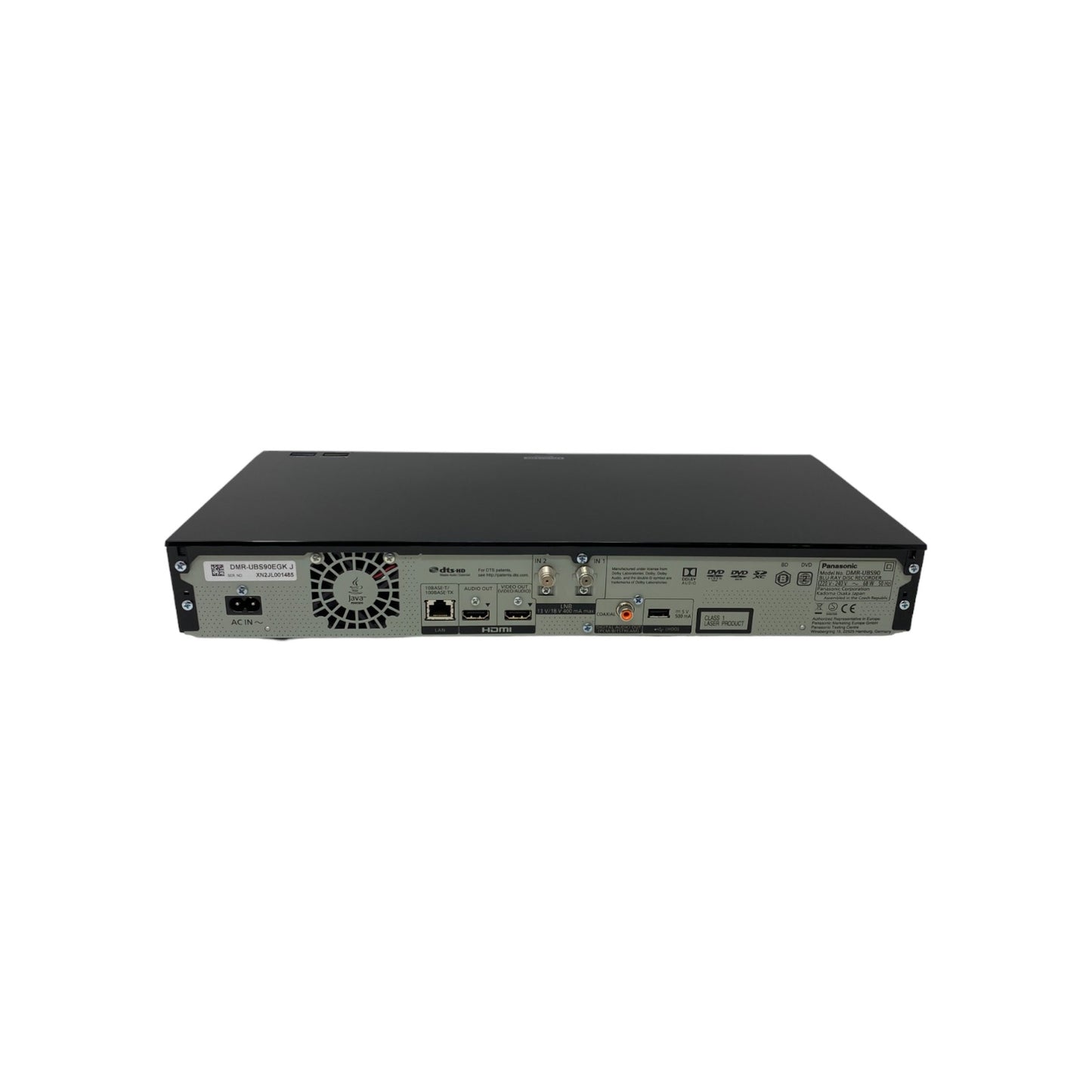 Panasonic DMR-UBS90EGK Ultra HD Bluray Recorder 2TB HDD UHD TV Satellitenempfang | Retourware