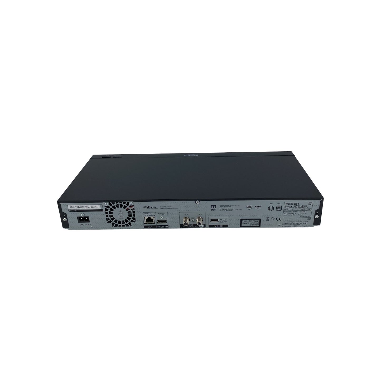 Panasonic DMR-UBS70EGK Blu-ray Recorder Ultra HD 500GB 4K HDMI Schwarz | Retourware
