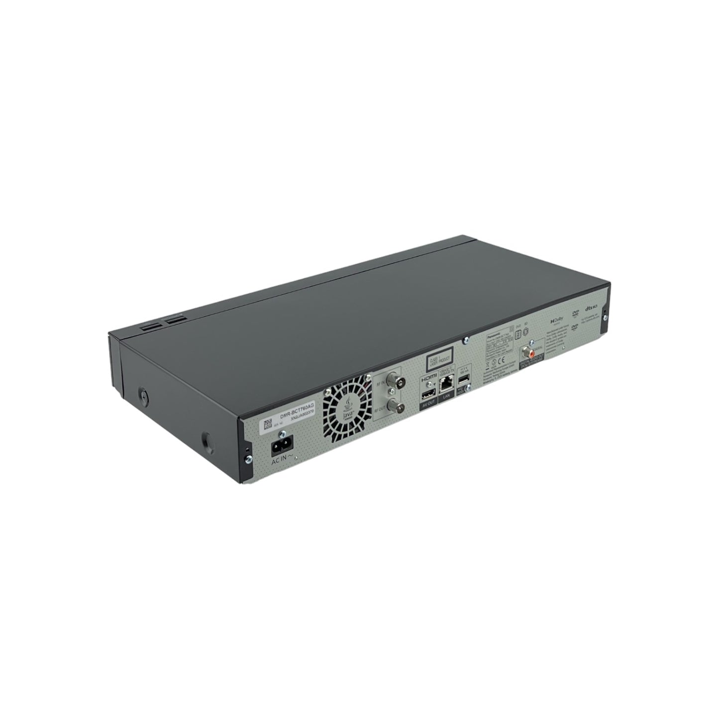 Panasonic DMR-BCT760AG Blu-Ray Player Recorder 500GB 4K Ultra HD Smart Ready | Retourware