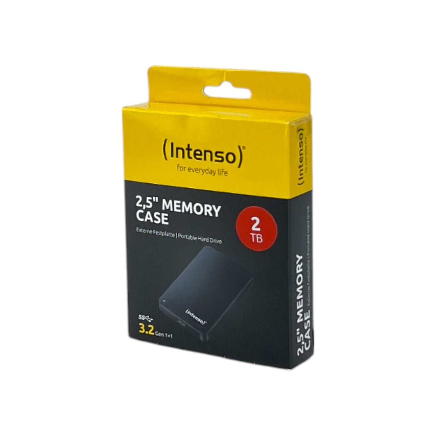 Intenso Memory Case 2TB tragbare externe Festplatte 2.5 Zoll 5400U/min USB 3.2 | Neu