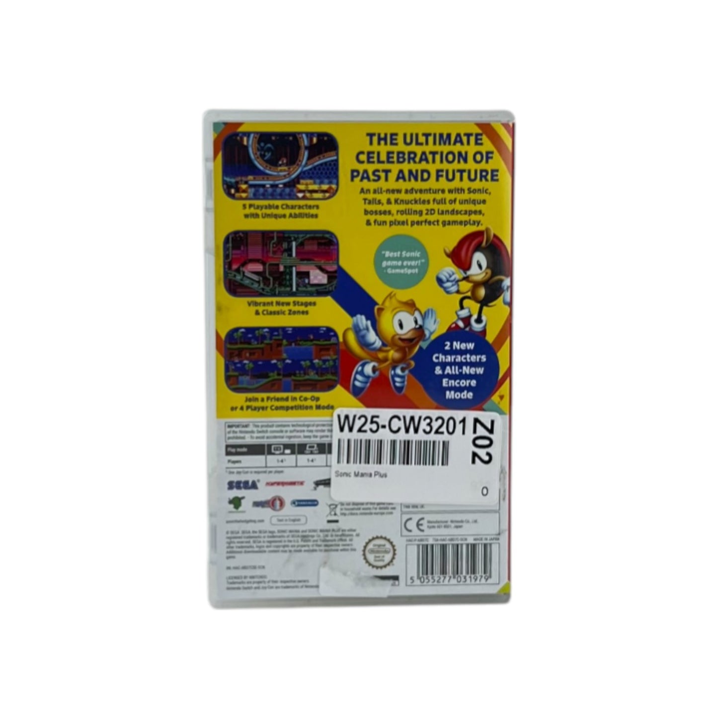 Sonic Mania Plus Nintendo Switch Jump'n'Run Actionspiel Single-/Multiplayer USK6 | Retourware