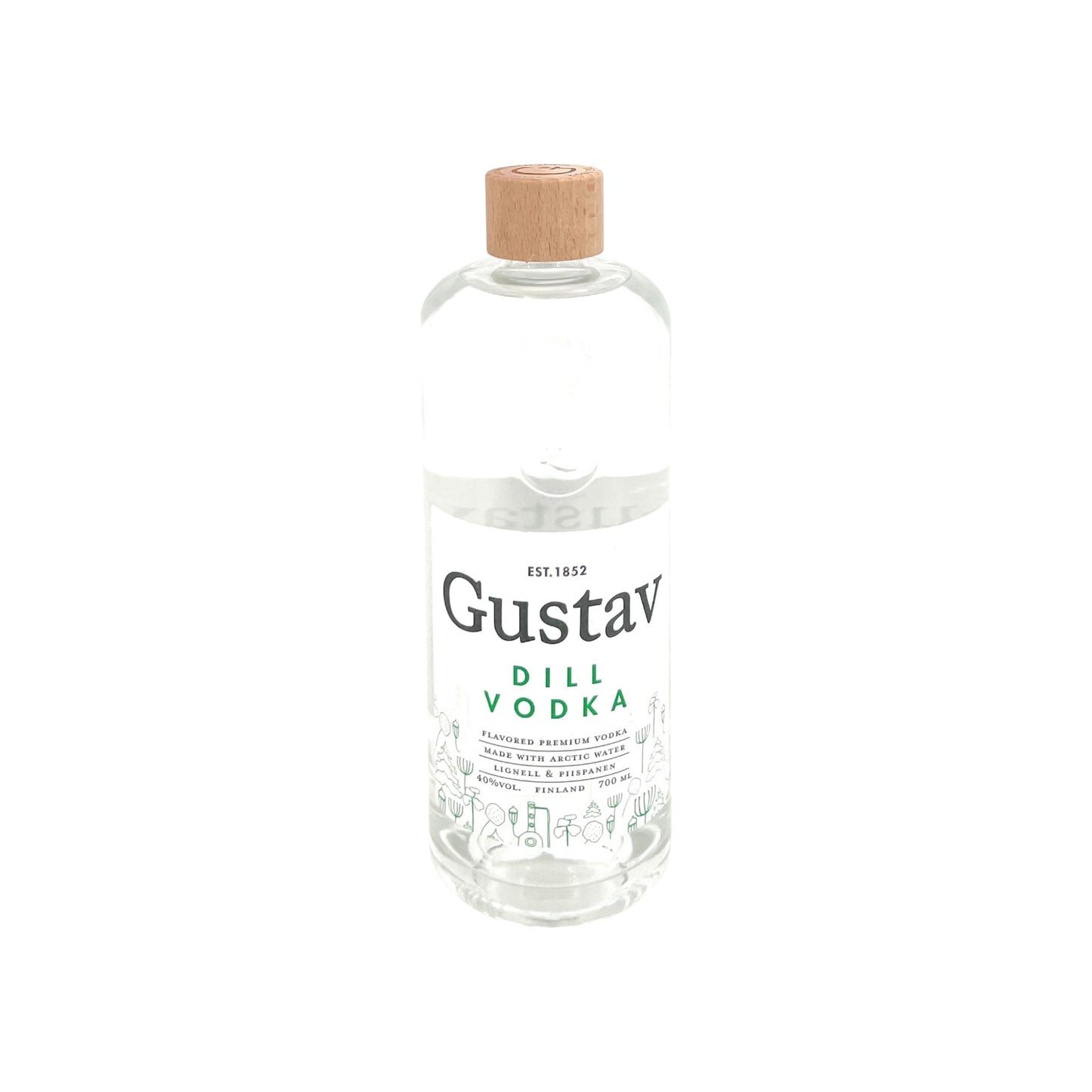 Gustav Tilli Dill Wodka Vodka Spirituose Finnland 1x 0,7l Alkohol 40% vol. | Neu