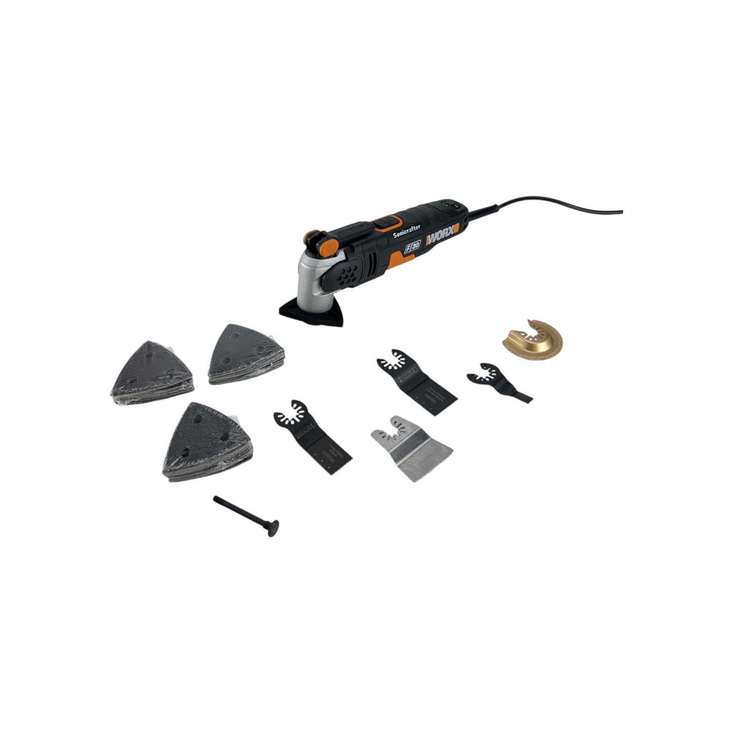 Worx Multifunktionswerkzeug Sonicrafter 350W Transportkoffer Schwarz Orange | Neu