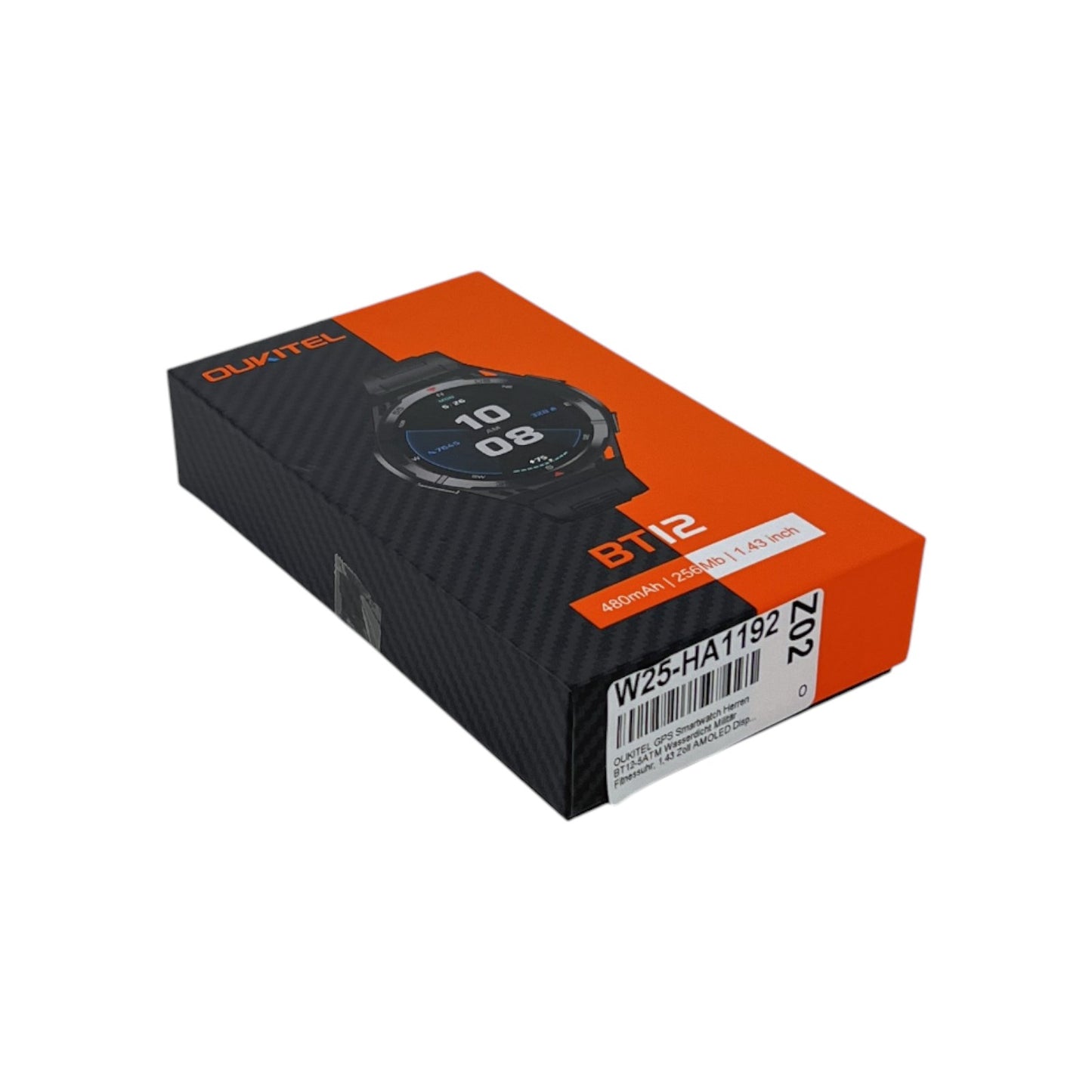 OUKITEL GPS 5G Smartwatch 1.43 Zoll (3.63 cm) AMOLED Herzfrequenz Oxymetrie | Neu