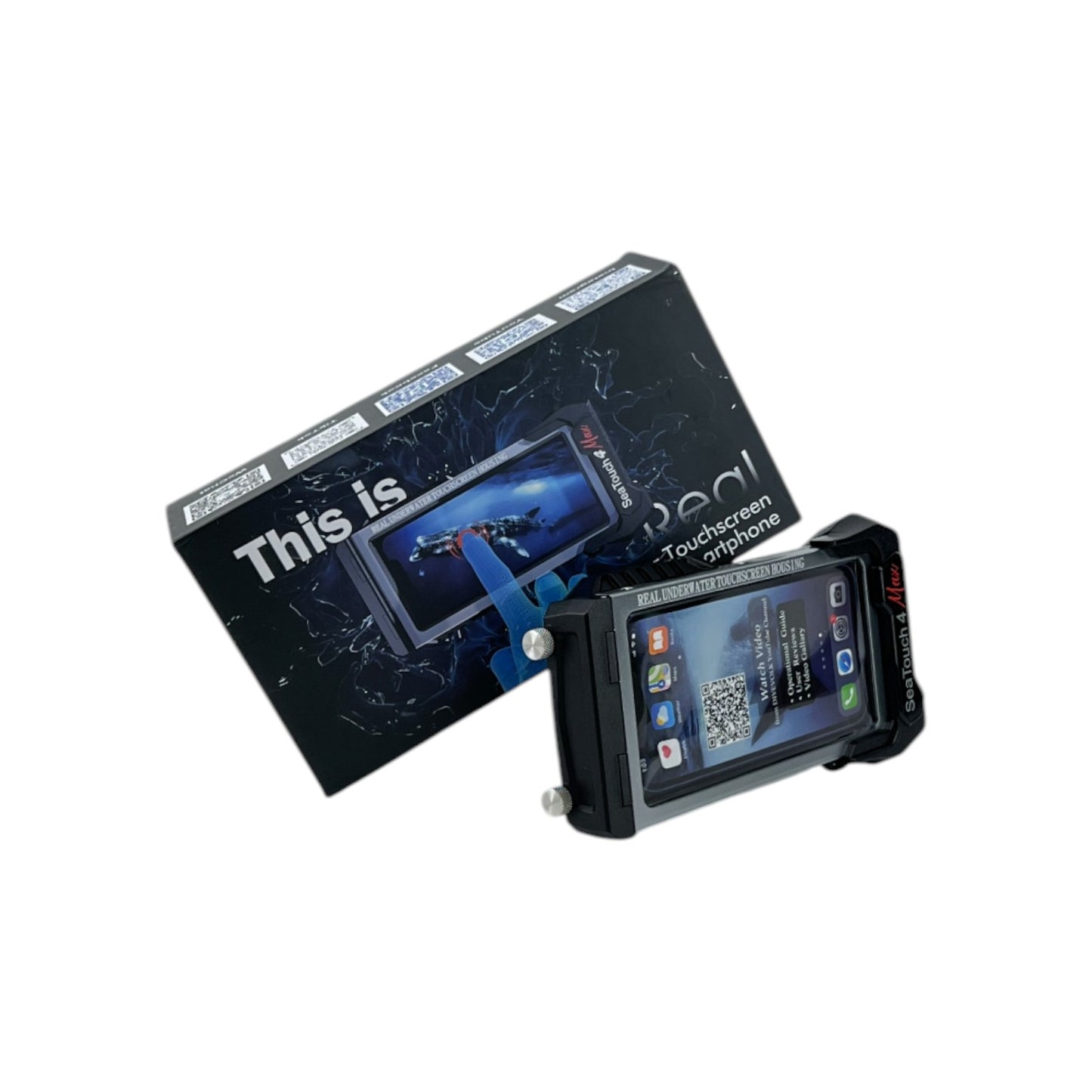 DiveVolk Seatouch 4 Max Smartphone Unterwassergehäuse iPhone Schwarz | Retourware