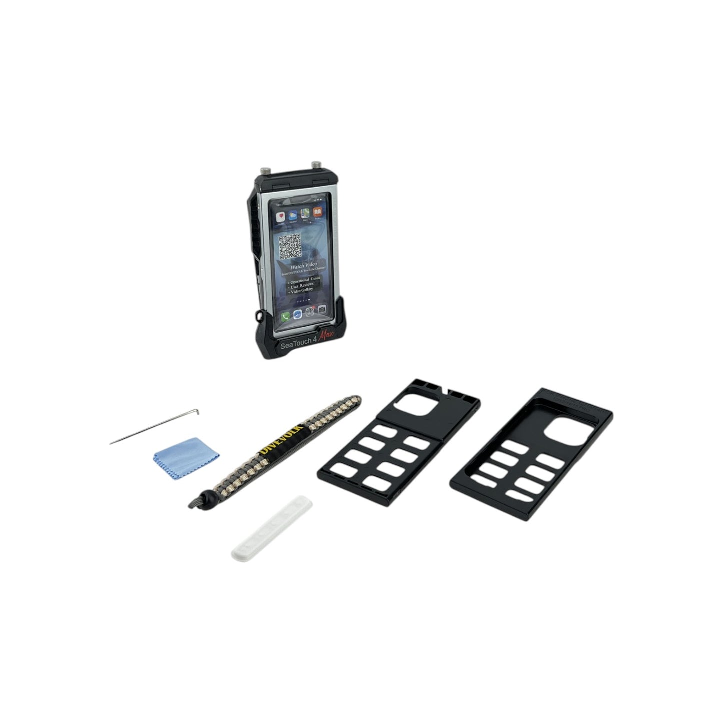 DiveVolk Seatouch 4 Max Smartphone Unterwassergehäuse iPhone Schwarz | Retourware