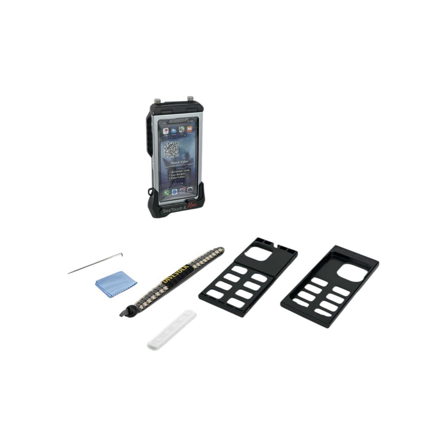 DiveVolk Seatouch 4 Max Smartphone Unterwassergehäuse iPhone Schwarz | Retourware