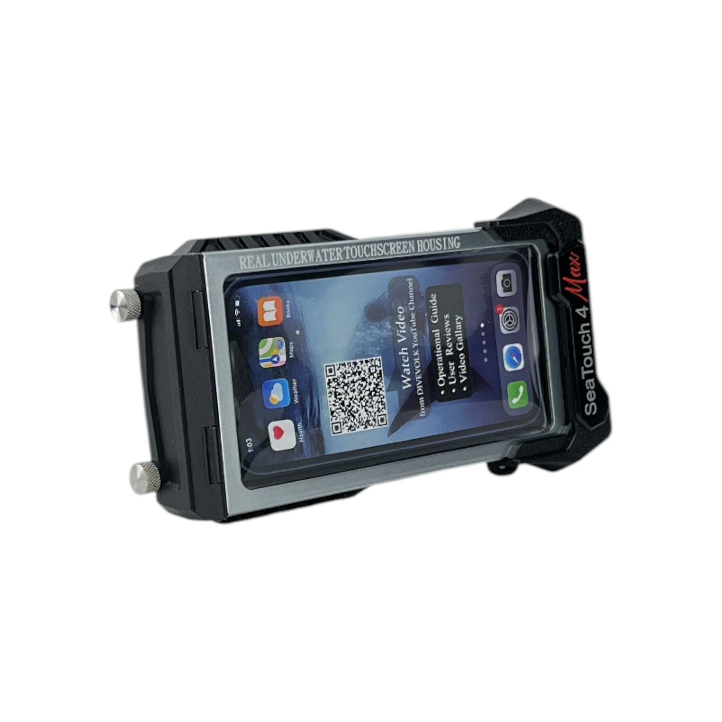 DiveVolk Seatouch 4 Max Smartphone Unterwassergehäuse iPhone Schwarz | Retourware