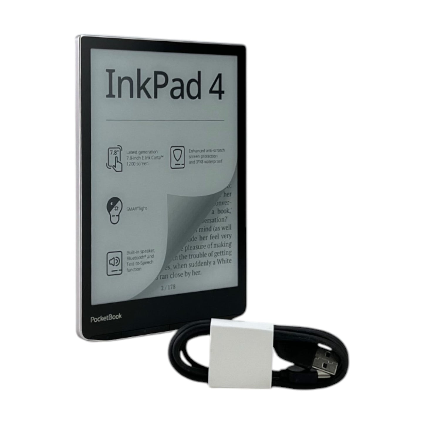 PocketBook InkPad 4 E-Book Reader 7.8 Zoll (19.81 cm) 1GB 32GB WiFi Bluetooth | Retourware