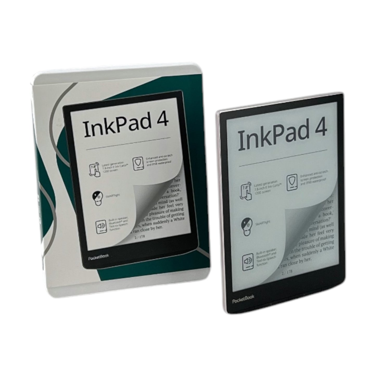 PocketBook InkPad 4 E-Book Reader 7.8 Zoll (19.81 cm) 1GB 32GB WiFi Bluetooth | Retourware