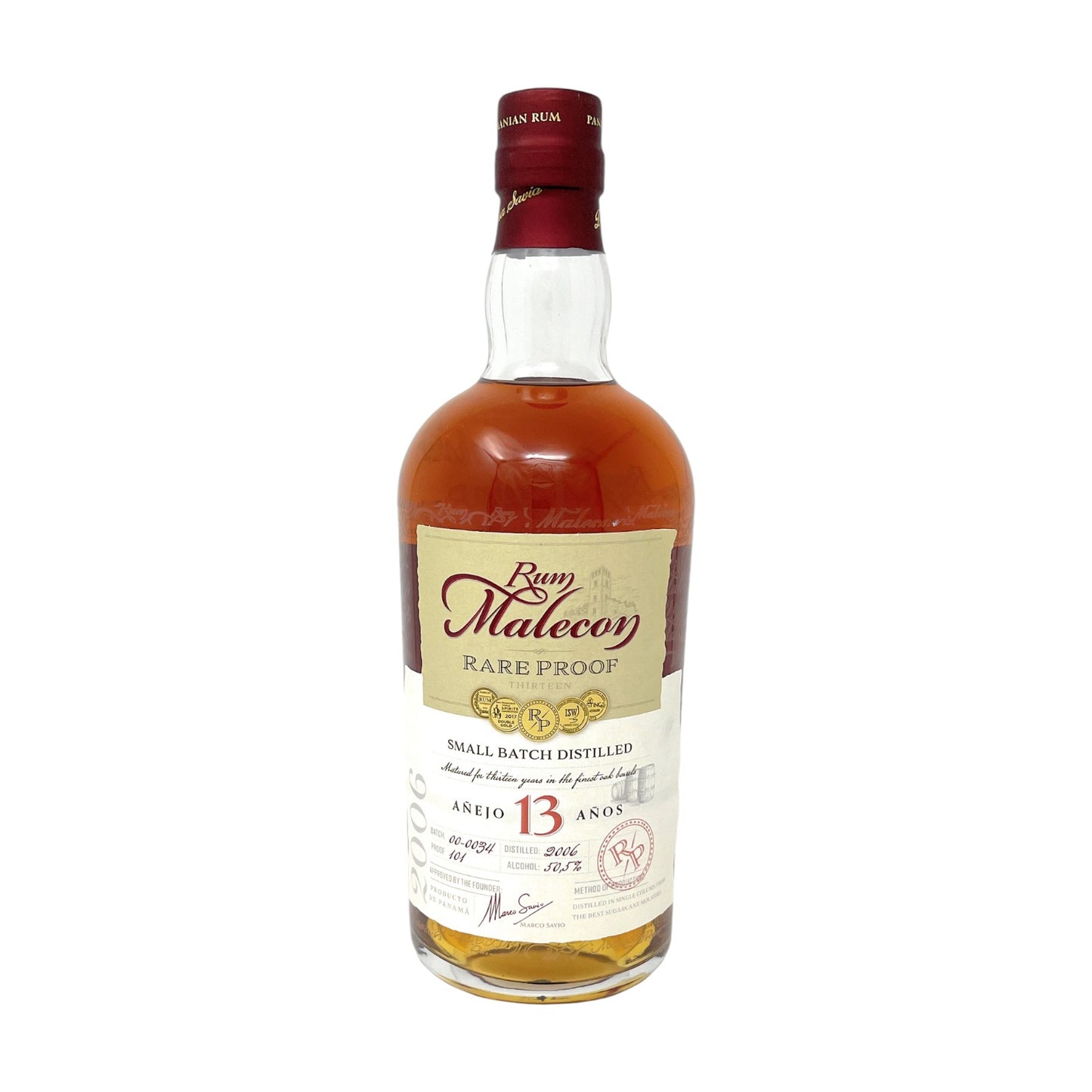 Malecon Rare Proof Rum 13 Jahre 1 x 0,7l Flasche 50,5 % Vol. Alkohol | Neu