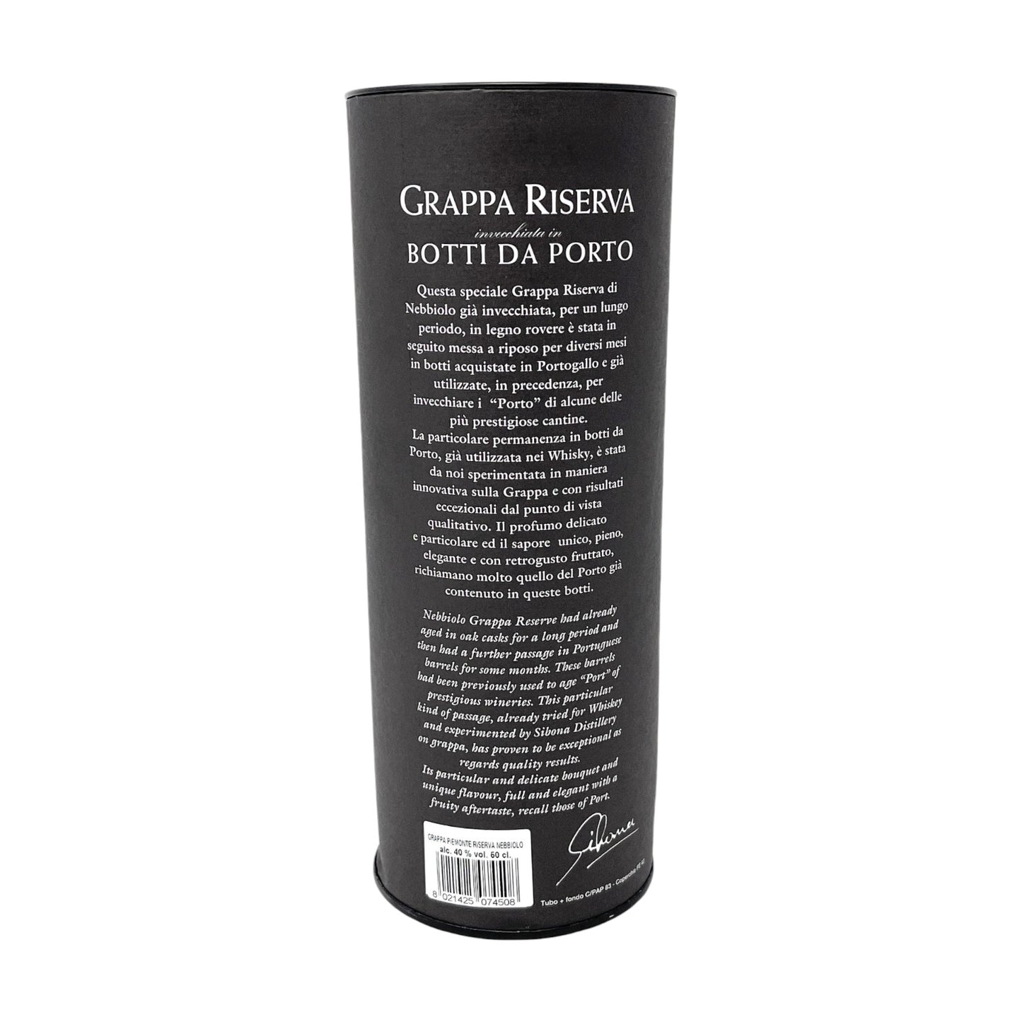 Sibona Grappa Riserva Botti da Port Grappa 1x 0,5 40% Vol. Alkohol | Neu