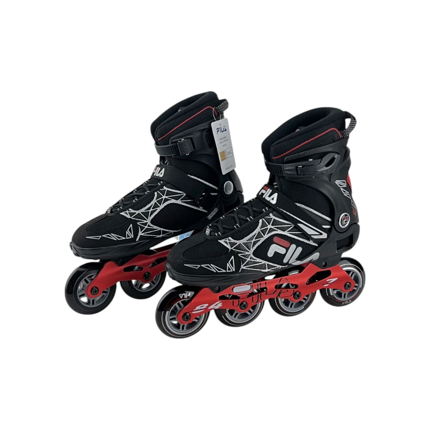 Fila Legacy Pro 84 Damen Herren Inliner Inlineskates Skates Schwarz/Rot 43.5 EU | Neu