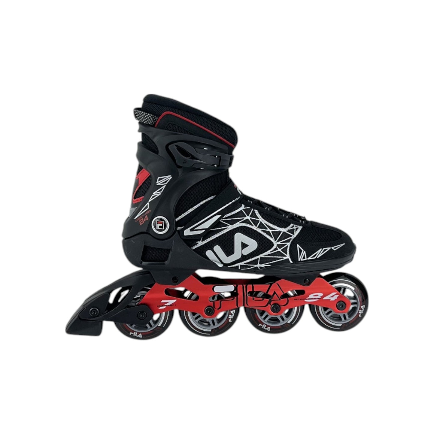 Fila Legacy Pro 84 Damen Herren Inliner Inlineskates Skates Schwarz/Rot 43.5 EU | Neu