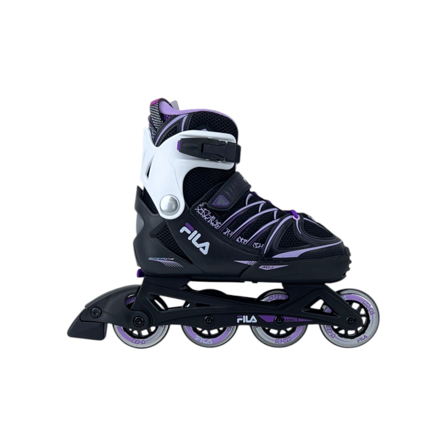 Fila Skates X-One Kinder Mädchen Inliner Inlineskates Schwarz/Lila 38-41EU | Retourware
