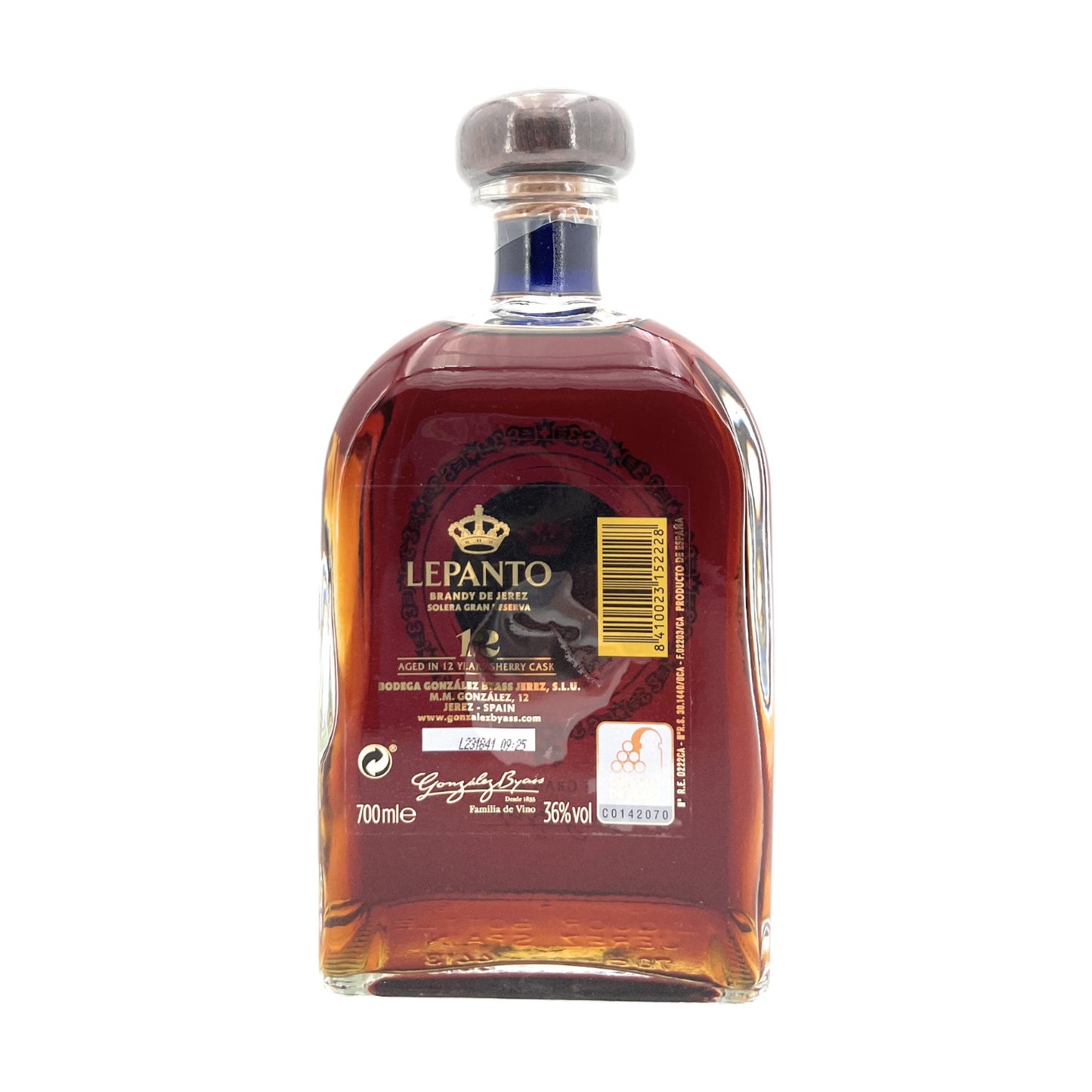 Lepanto Gran Reserva Solera 12 Jahre Brandy de Jerez 1x 0,7 l Alkohol 36% vol. | Neu