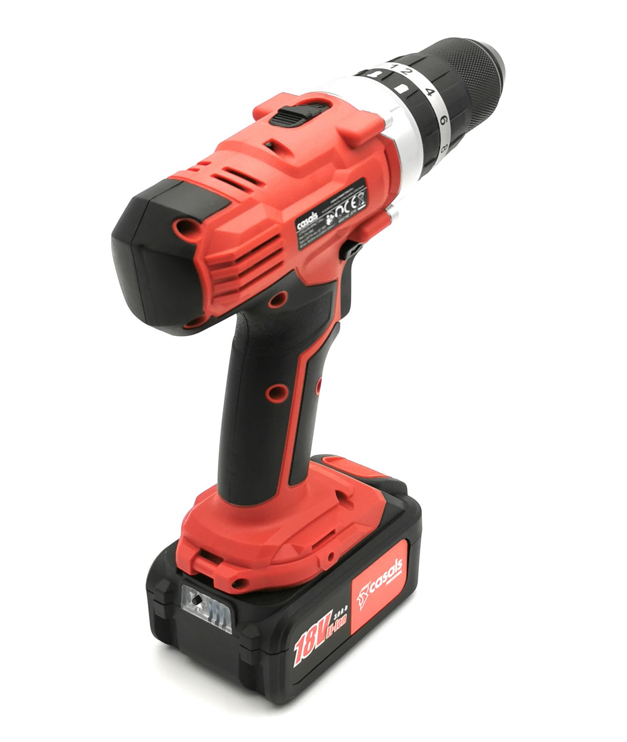 Casals CPLI18K2 Akku Schlagbohrmaschine Bohrmaschine Bohrer 2x3 Ah 18V rot | Neu