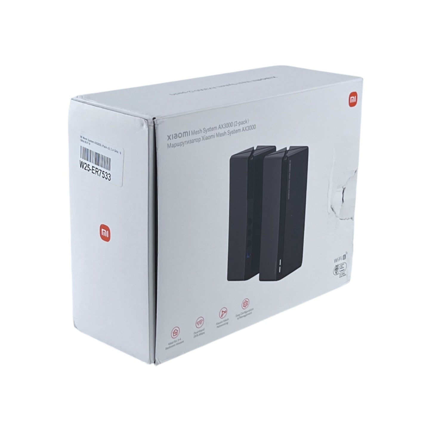 Xiaomi Mesh System AX3000 2.4GHz / 5GHz WiFi 6 Dualband Repeater 370m² Schwarz | Neu