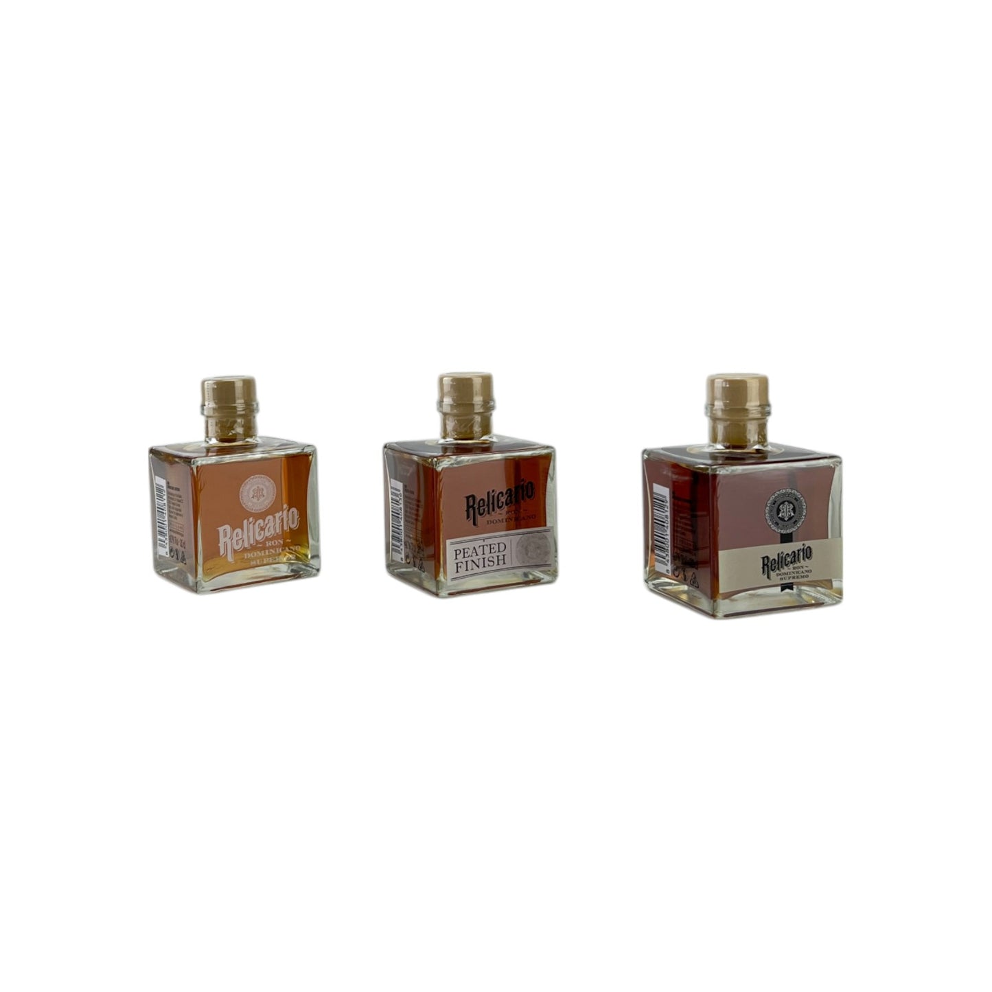 Ron Dominicano Rum Relicario Trio Pack Tasting Set 3x 0,2L Alkohol 40% Vol. | Retourware