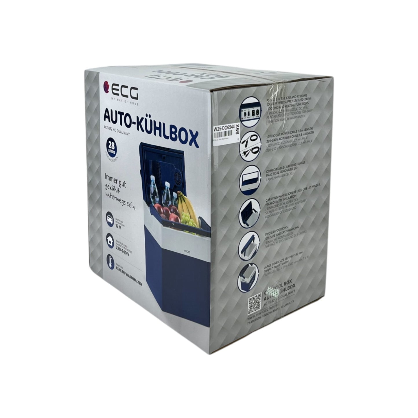 ECG AC 3032 HC Dual Mobile Kühlbox Auto Tragbare Thermobox 28 Liter Navy | Retourware