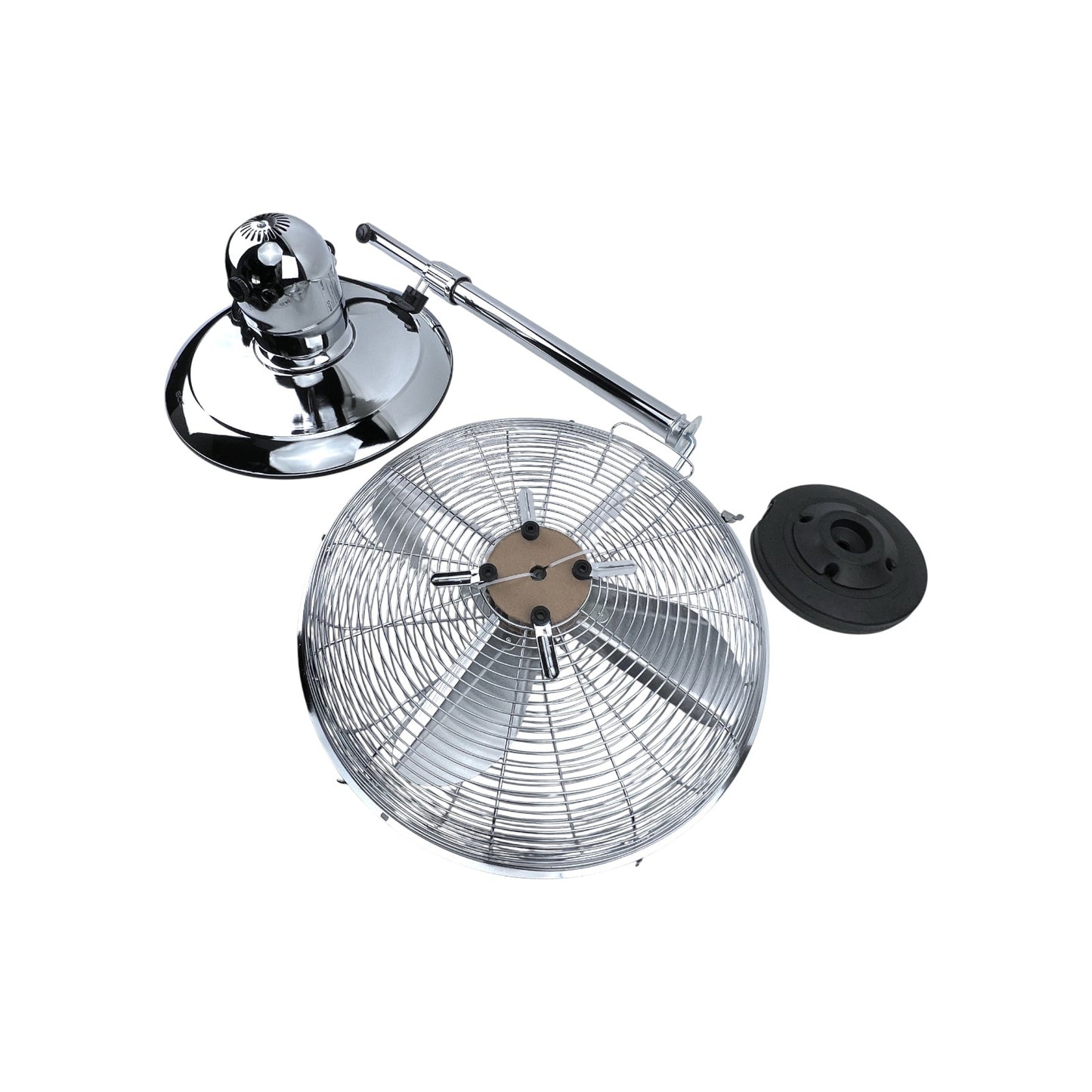 ECG FS40N Standventilator 50 Watt 40cm 3 Stufen Höhenverstellbar Chromfarben | Retourware