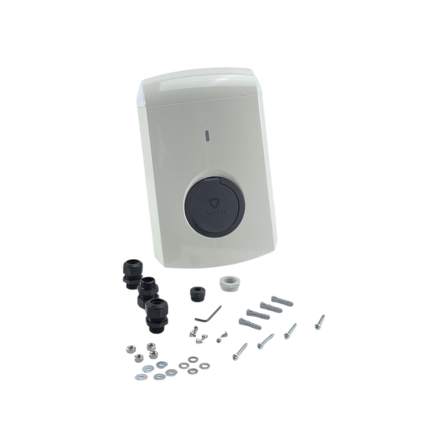 Alfen Eve Single S-line Wallbox 1 Phase Typ 2 Anschluss 230V 16A Weiß | Retourware
