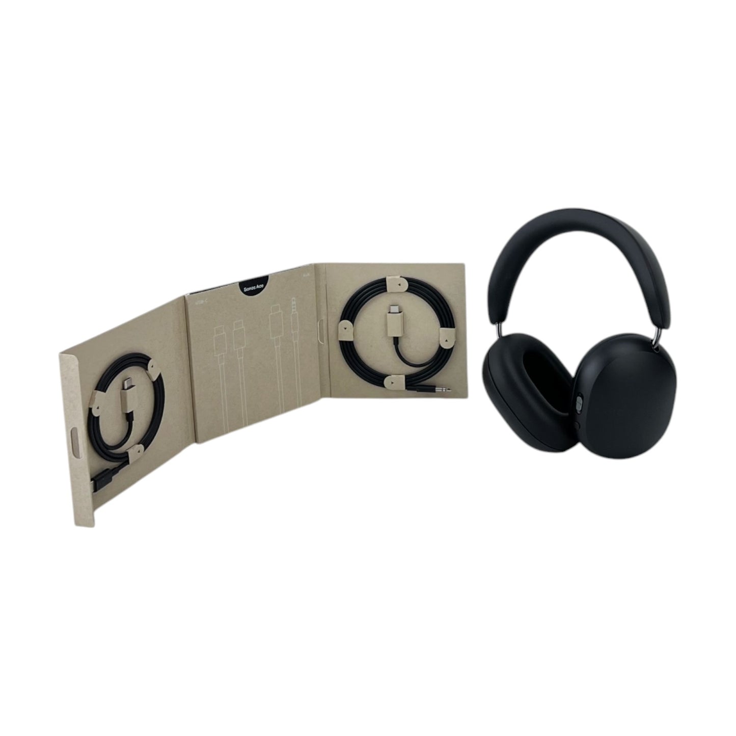 Sonos Ace Kabelloser Bluetooth-Kopfhörer Geräuschunterdrückung 30Std. Schwarz | Retourware