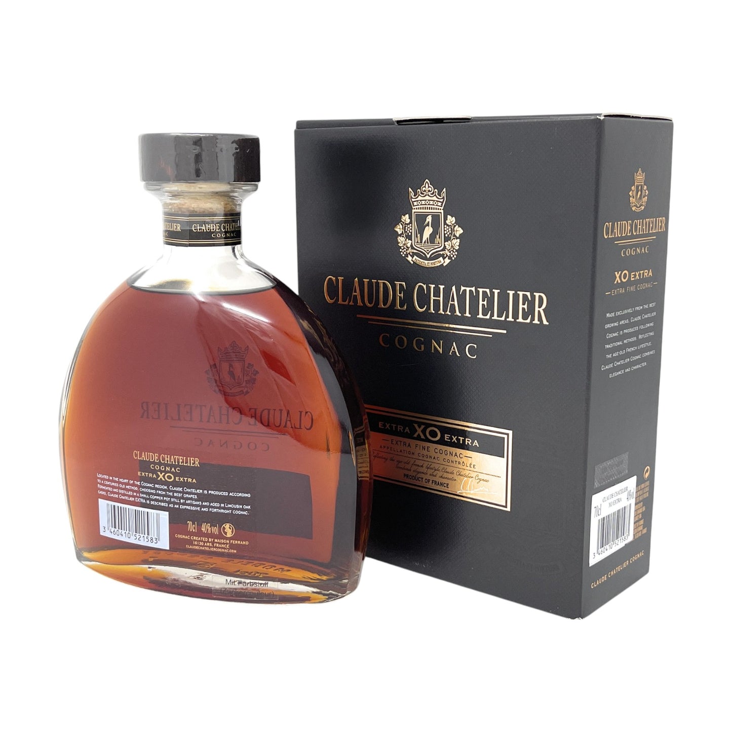 Claude Chatelier XO Extra Old Cognac 1 x 0,7l Alkohol 40% vol. | Neu