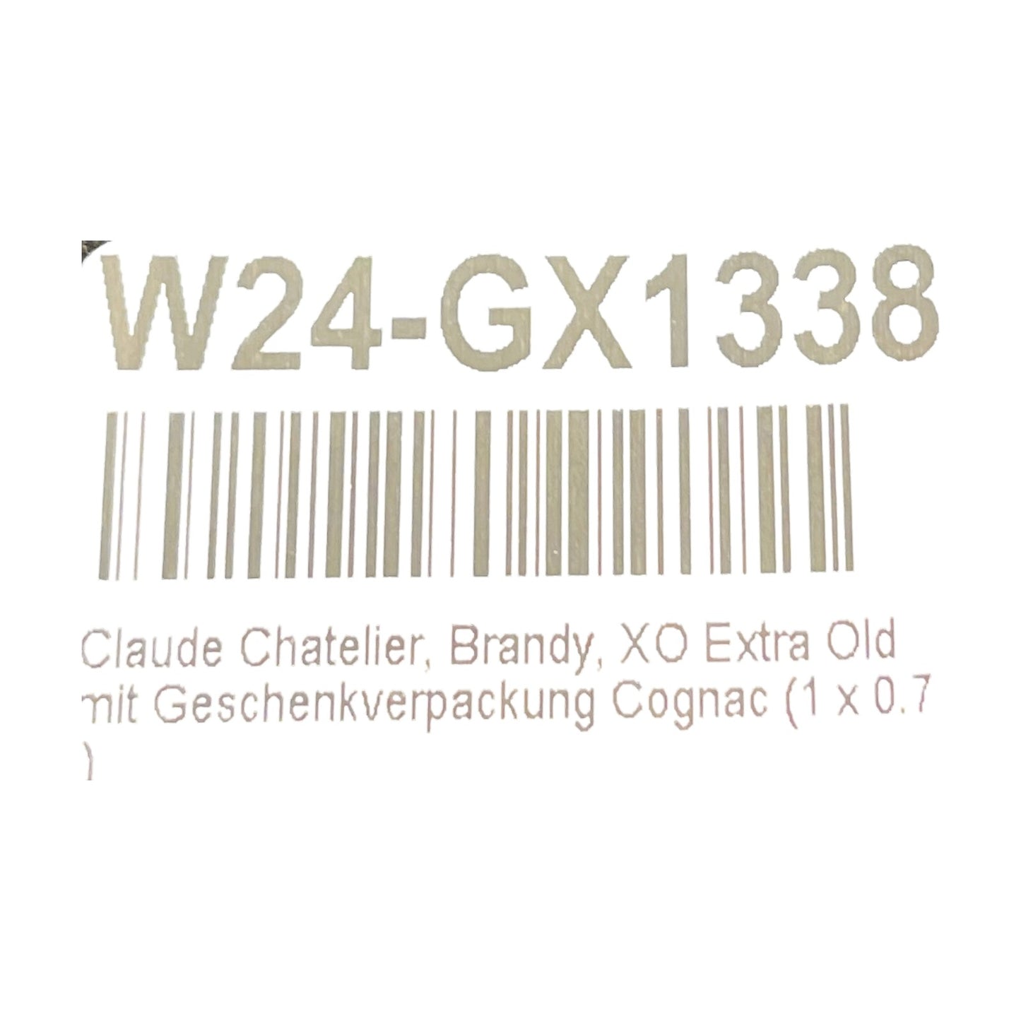 Claude Chatelier XO Extra Old Cognac 1 x 0,7l Alkohol 40% vol. | Neu