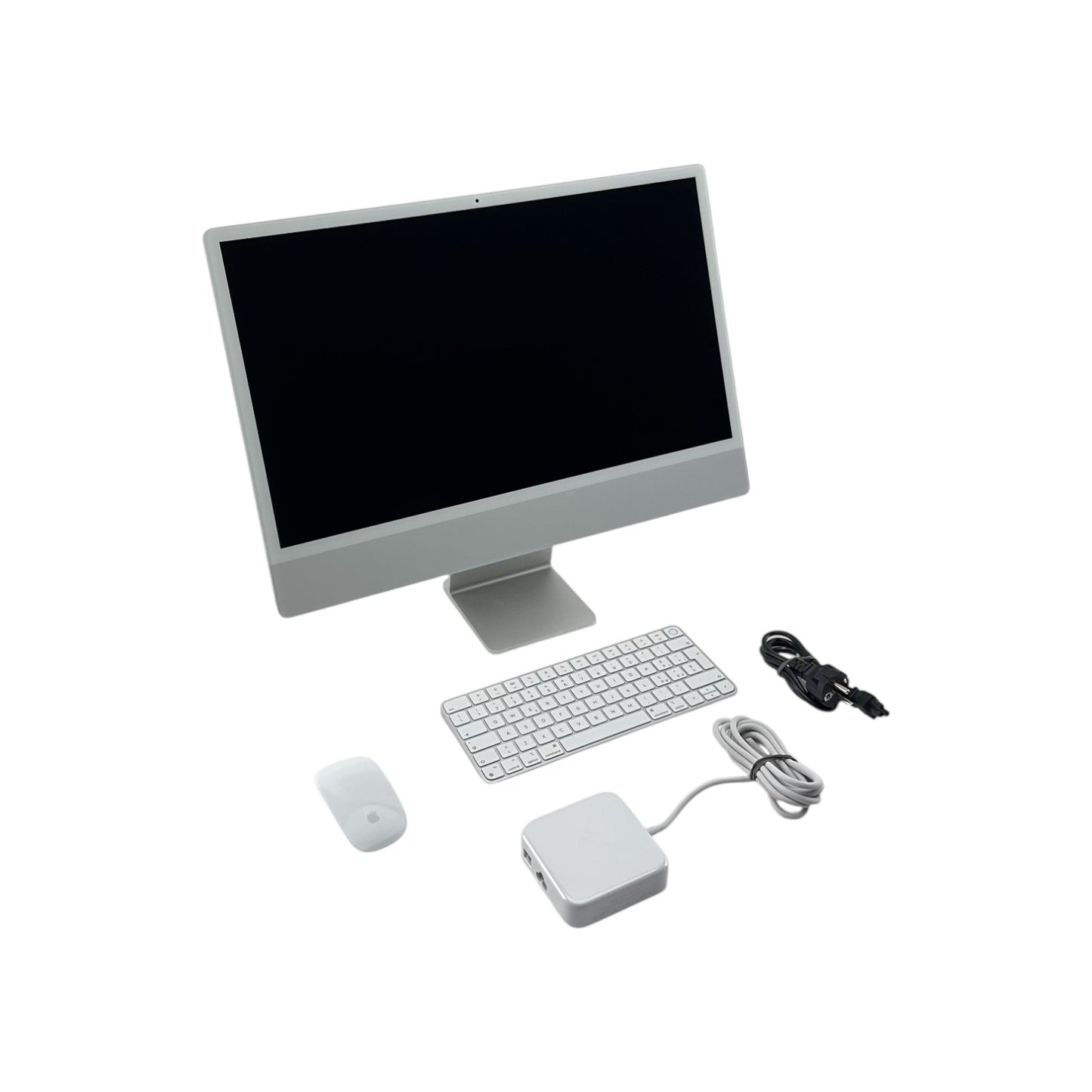 Apple iMac 24 Zoll (60,96 cm) AIO 2021 M1 8GB 256GB Silber QWERTY it | Retourware