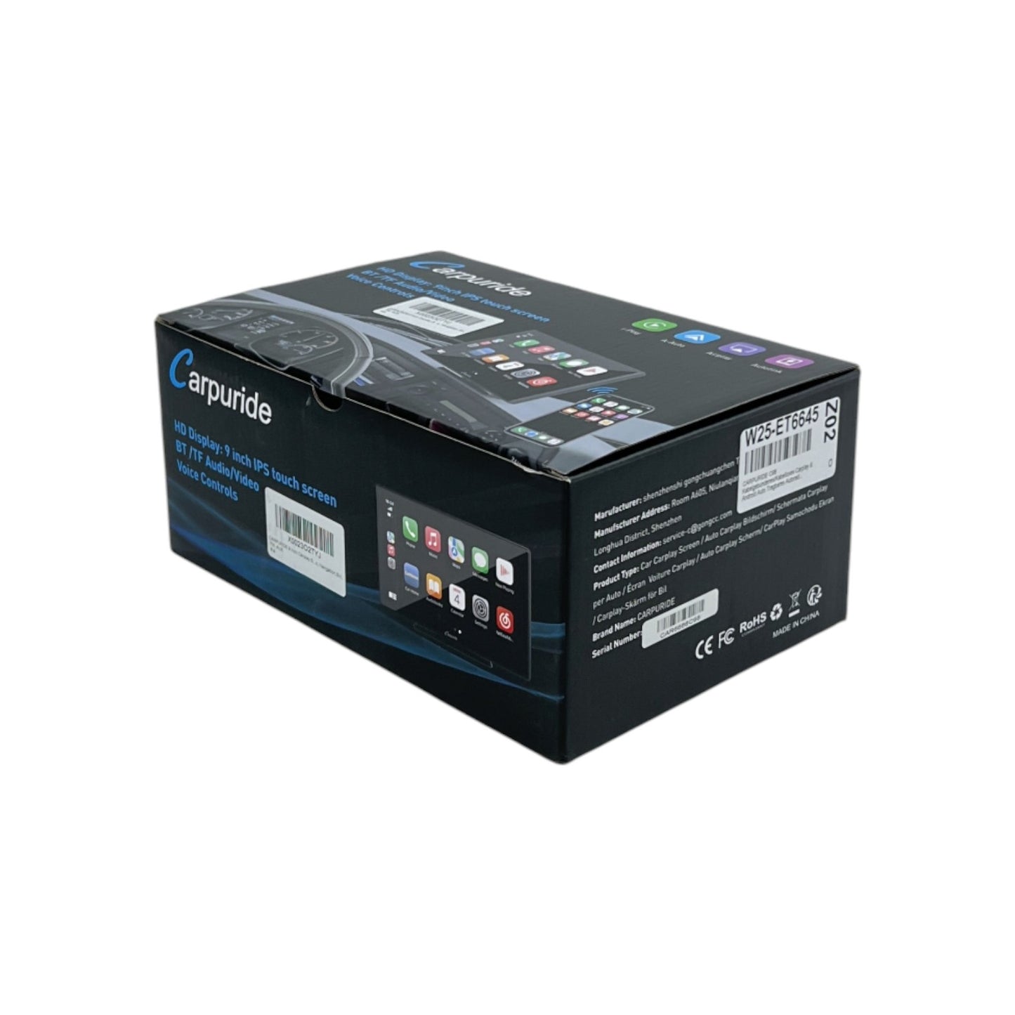 CARPURIDE C98 Carplay Android Auto Tragbares Bluetooth Autoradio 9 Zoll (22.8cm) | Retourware