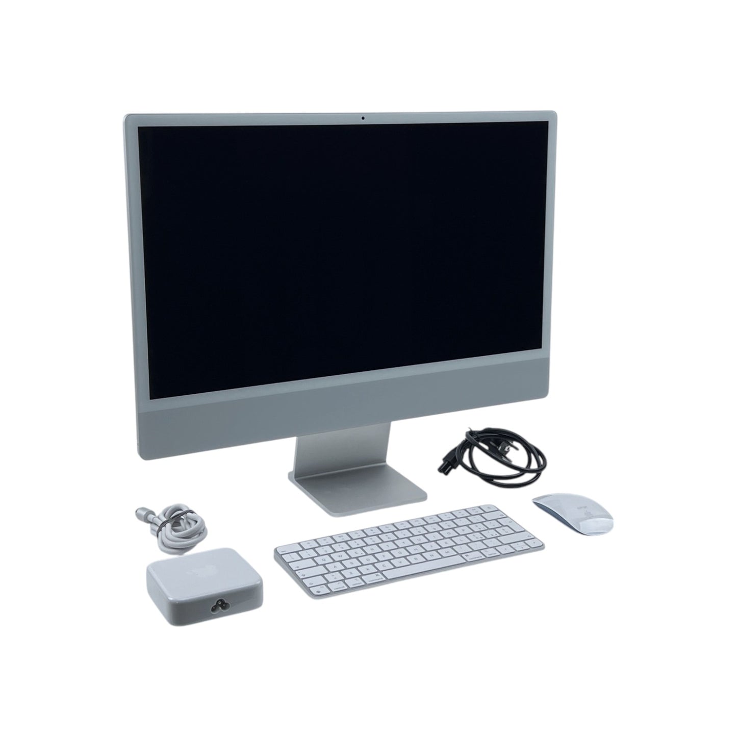 Apple iMac 24 Zoll (60,96 cm) AIO 2021 M1 8GB 256GB Silber QWERTY it | Retourware