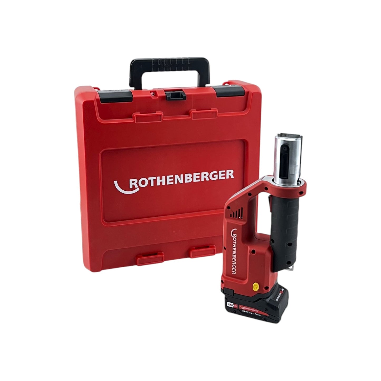 Rothenberger ROMAX Compact TT Pressbacken Set Ladegerät 2Ah Akku 15mm-22mm-28mm | Retourware