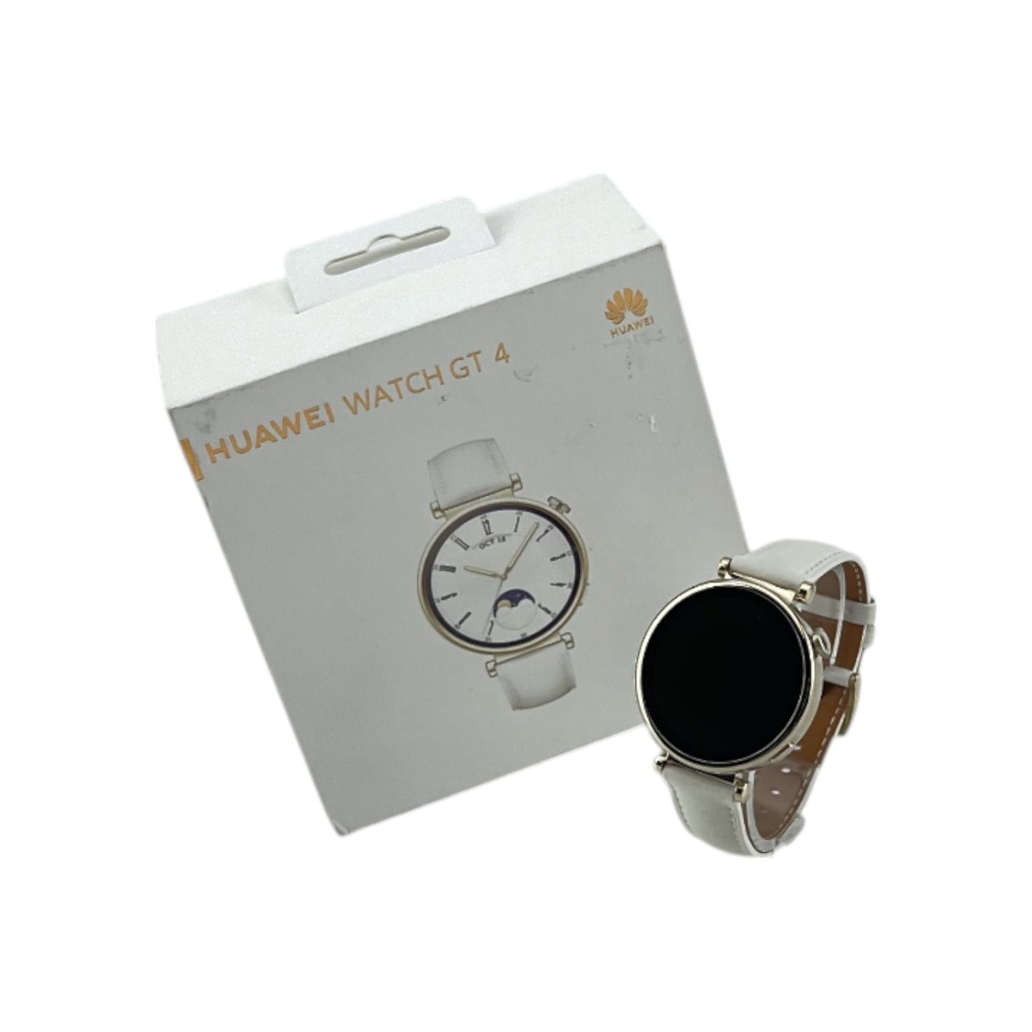 Huawei Watch GT 4 Smartwacht 41mm Armbanduhr Leder Android iOS Gold | Retourware