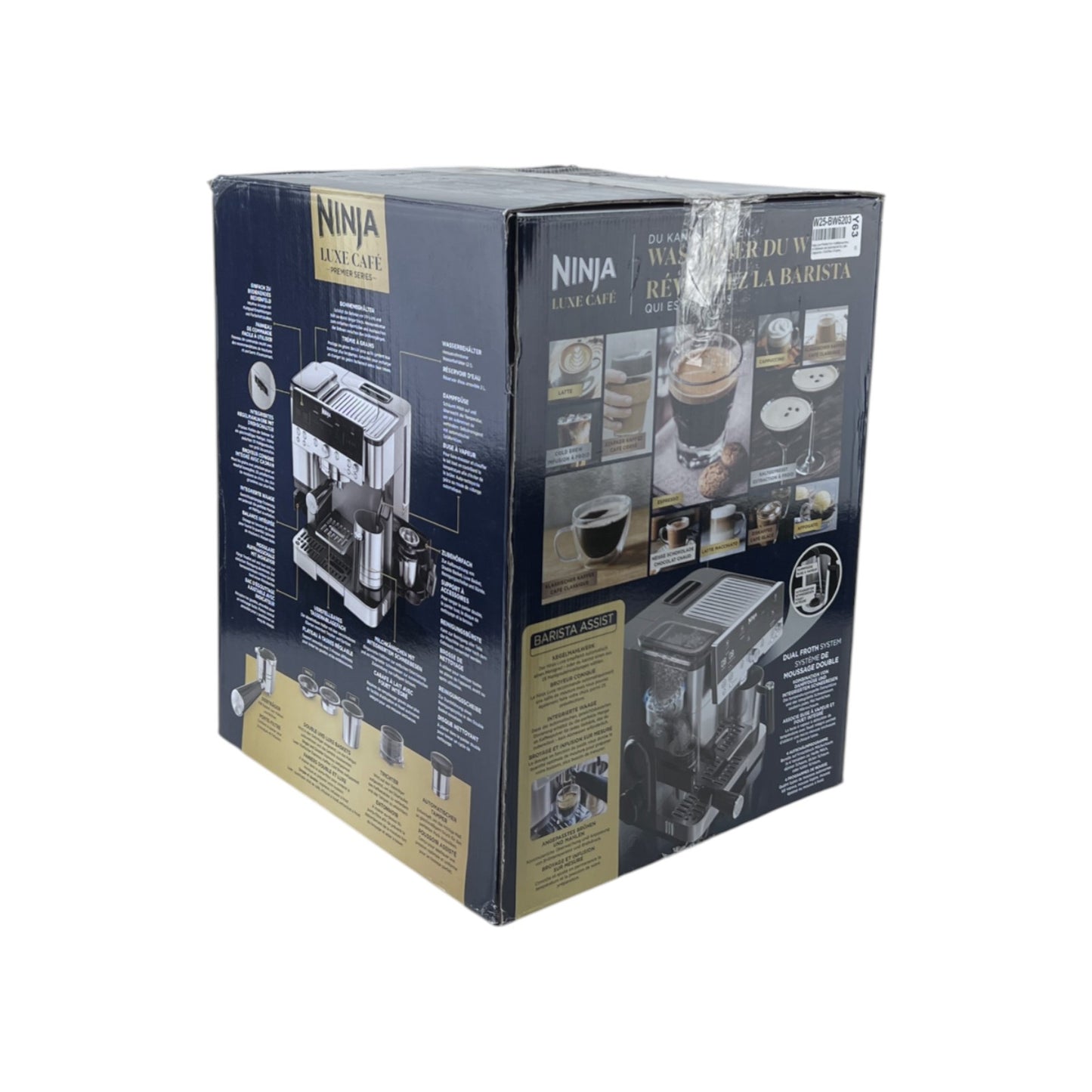 Ninja Luxe Café Premier 3in1 Kaffeemaschine Kegelmahlwerk Aufschäumer 1650W | Retourware