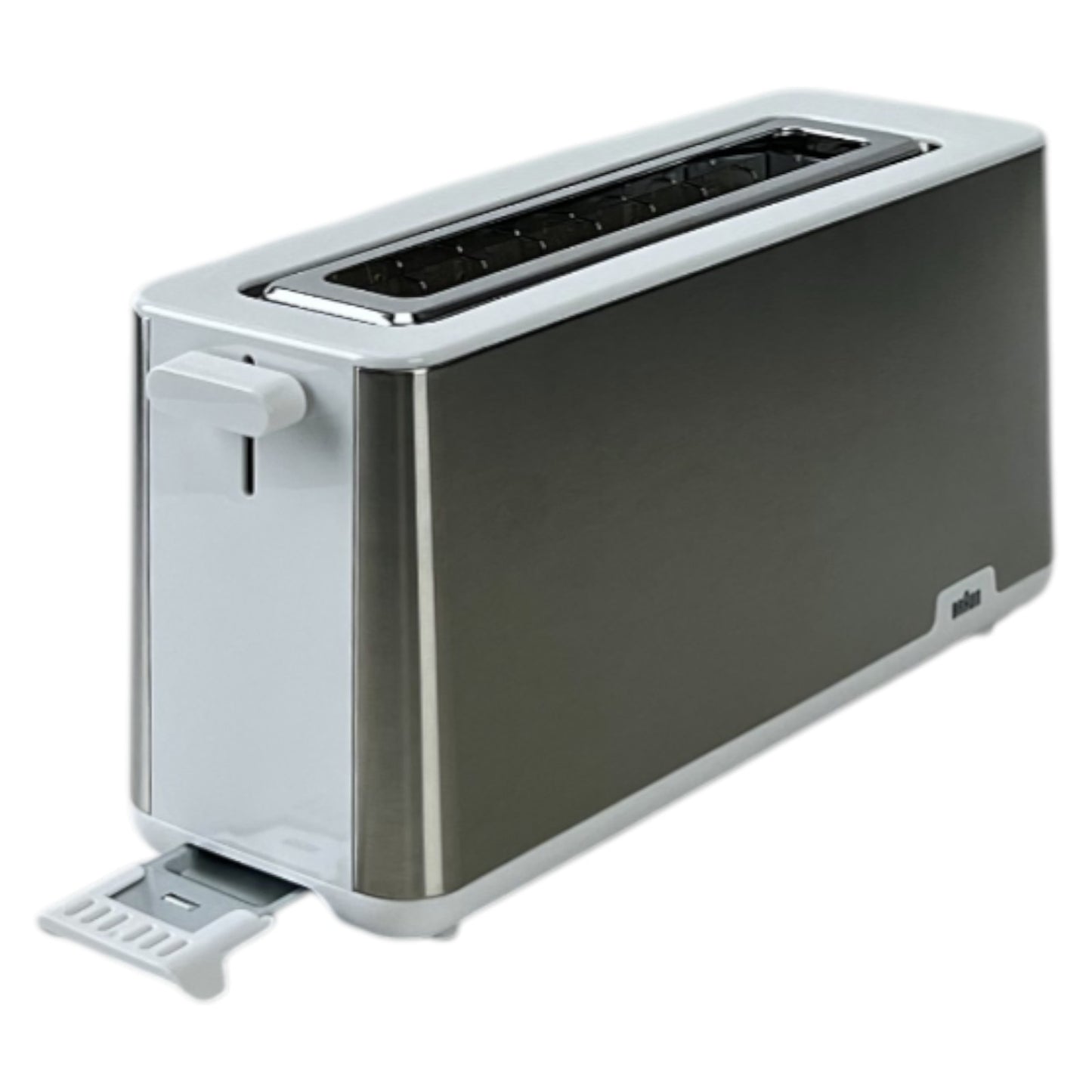 Braun Toaster PurShine HT 1610 WH 25cm Brotschlitz 8 Stufen 1030W Edelstahl Weiß | Retourware