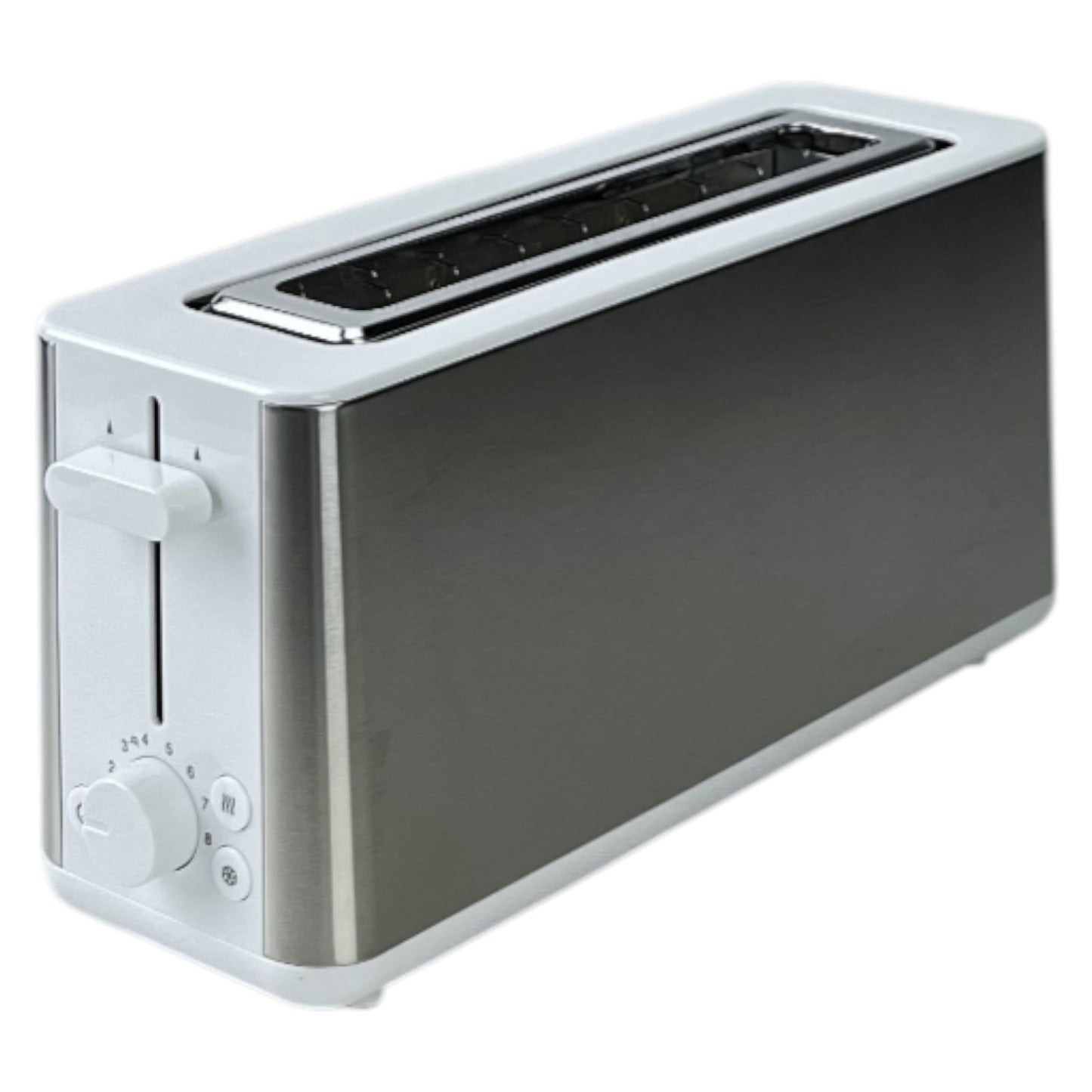 Braun Toaster PurShine HT 1610 WH 25cm Brotschlitz 8 Stufen 1030W Edelstahl Weiß | Retourware