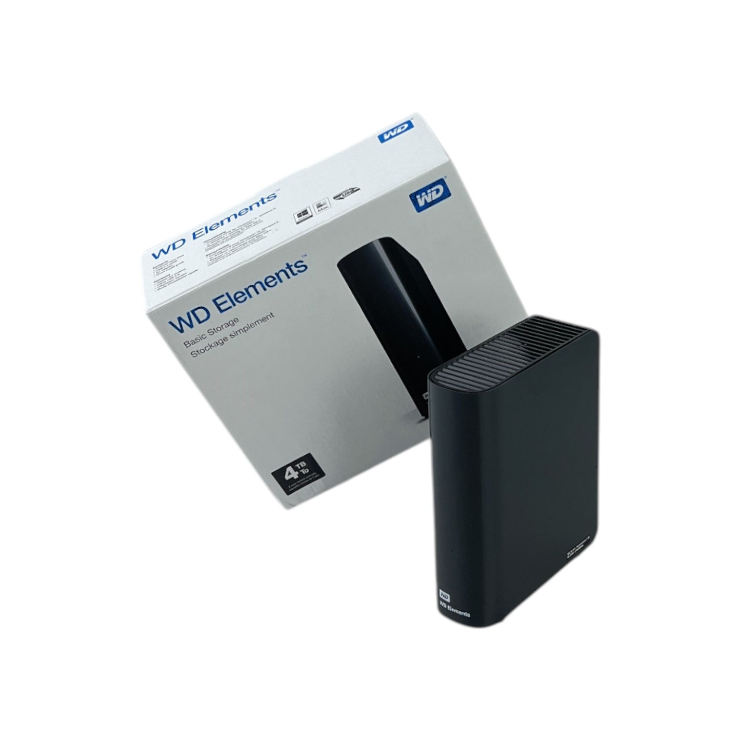 Western Digital WD Elements Desktop 4TB (4.000GB) HDD 3.5 USB3 Micro-B Schwarz | Retourware