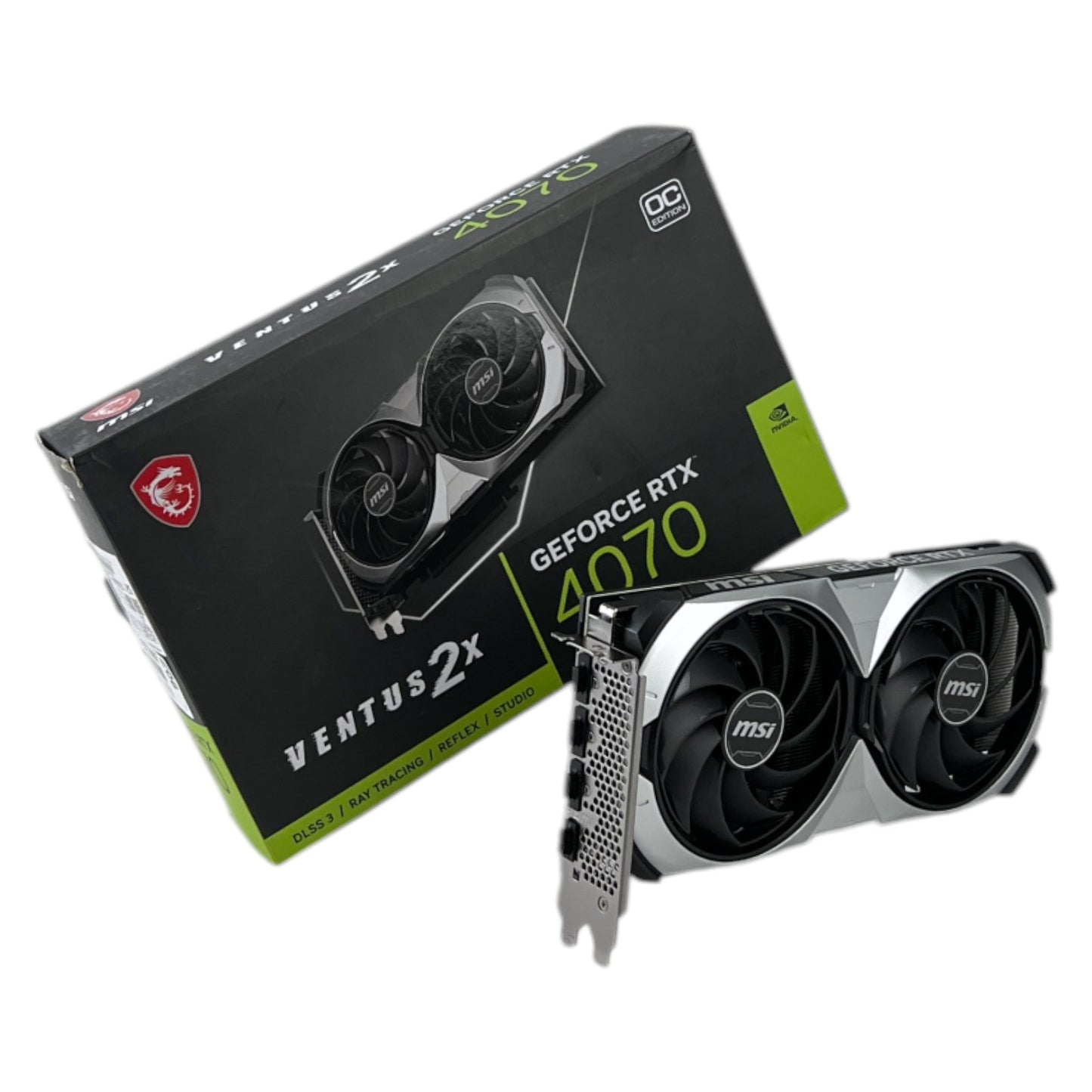 MSI GeForce RTX 4070 VENTUS 2X 12G OC Gaming Grafikkarte 12GB GDDR6X HDMI DP | Neu