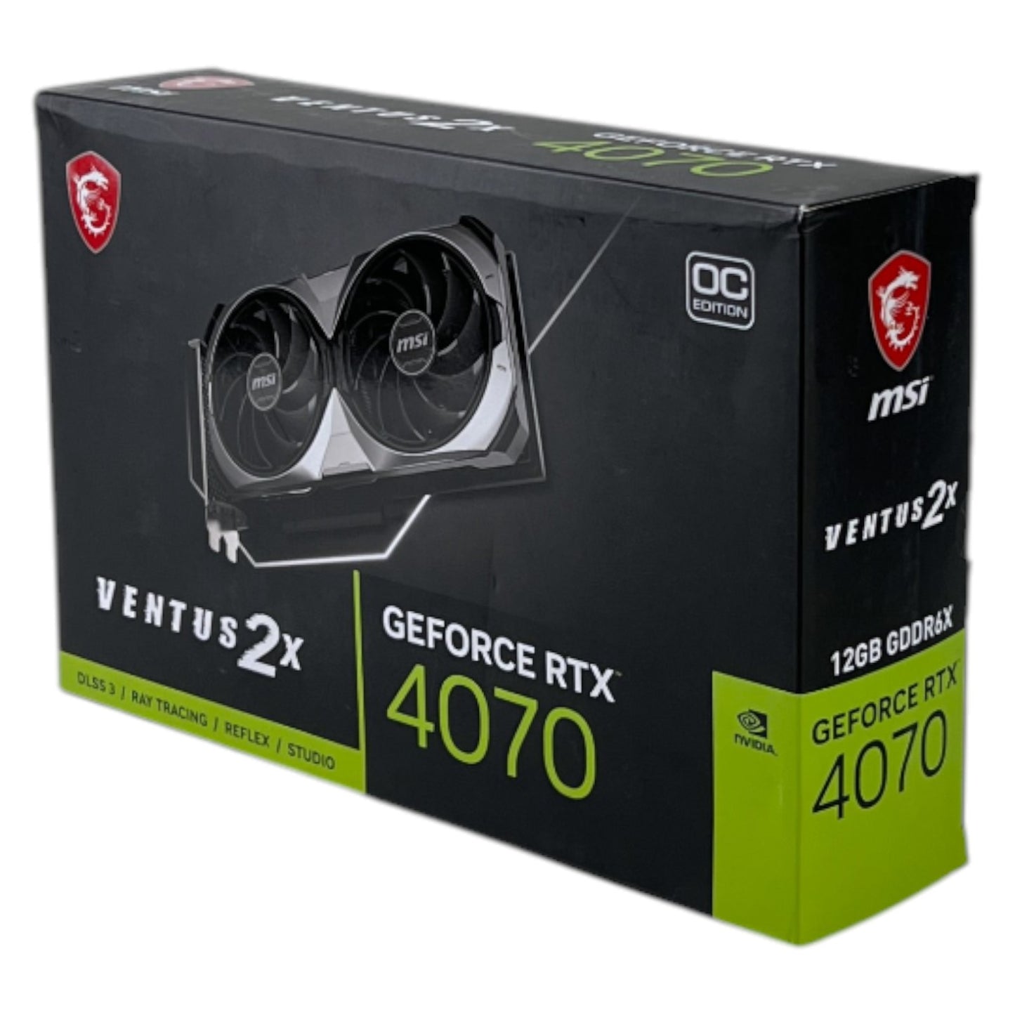 MSI GeForce RTX 4070 VENTUS 2X 12G OC Gaming Grafikkarte 12GB GDDR6X HDMI DP | Neu