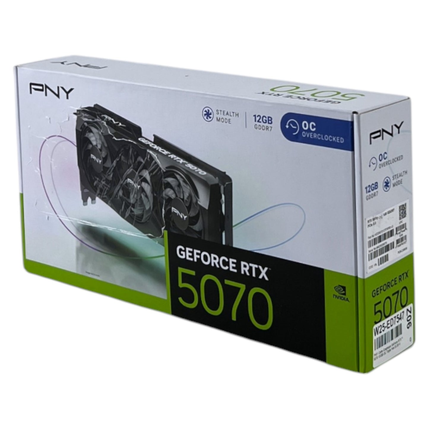 PNY nVidia GeForce RTX 5070 Gaming Grafikkarte Overclocked Triple Fan 12GB GDDR7 | Retourware