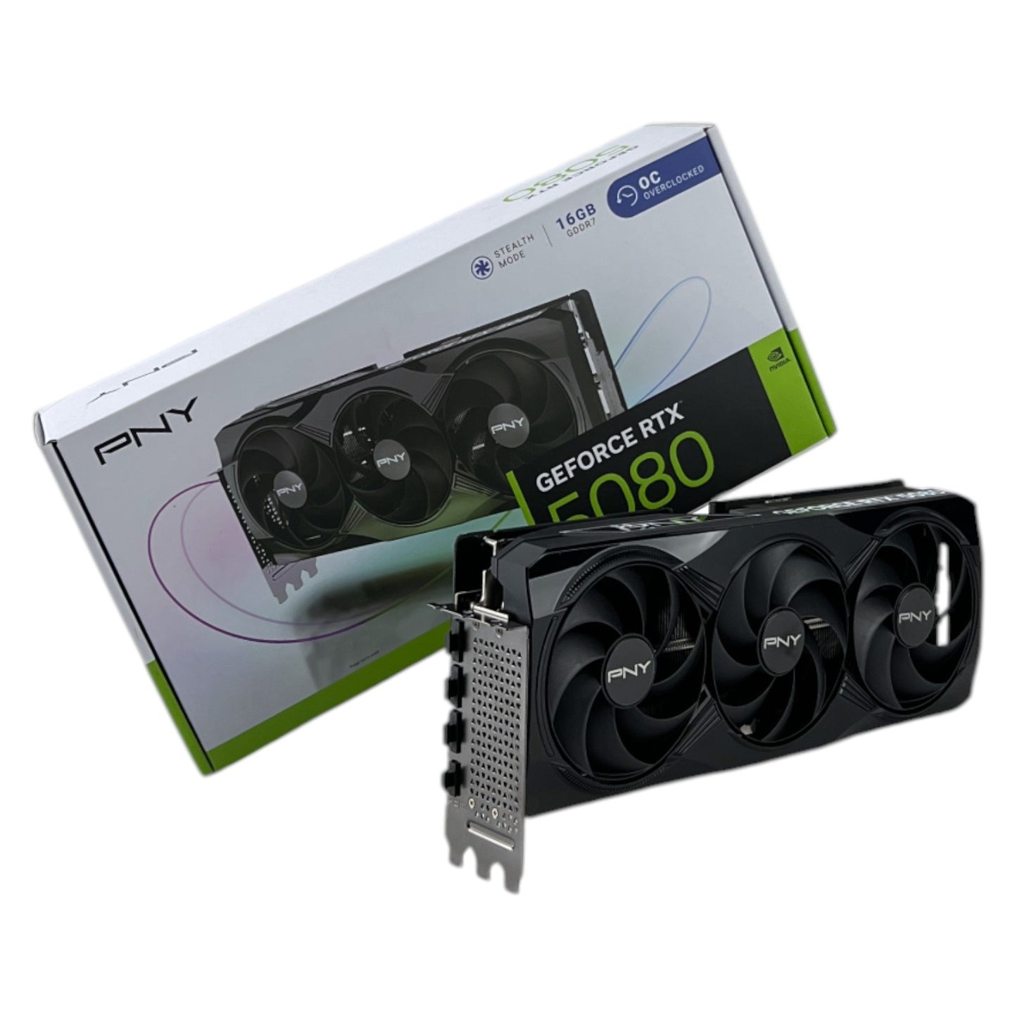 PNY nVidia GeForce RTX 5080 Gaming Grafikkarte 16GB GDDR7 OC Triple Fan HDMI DP | Neu