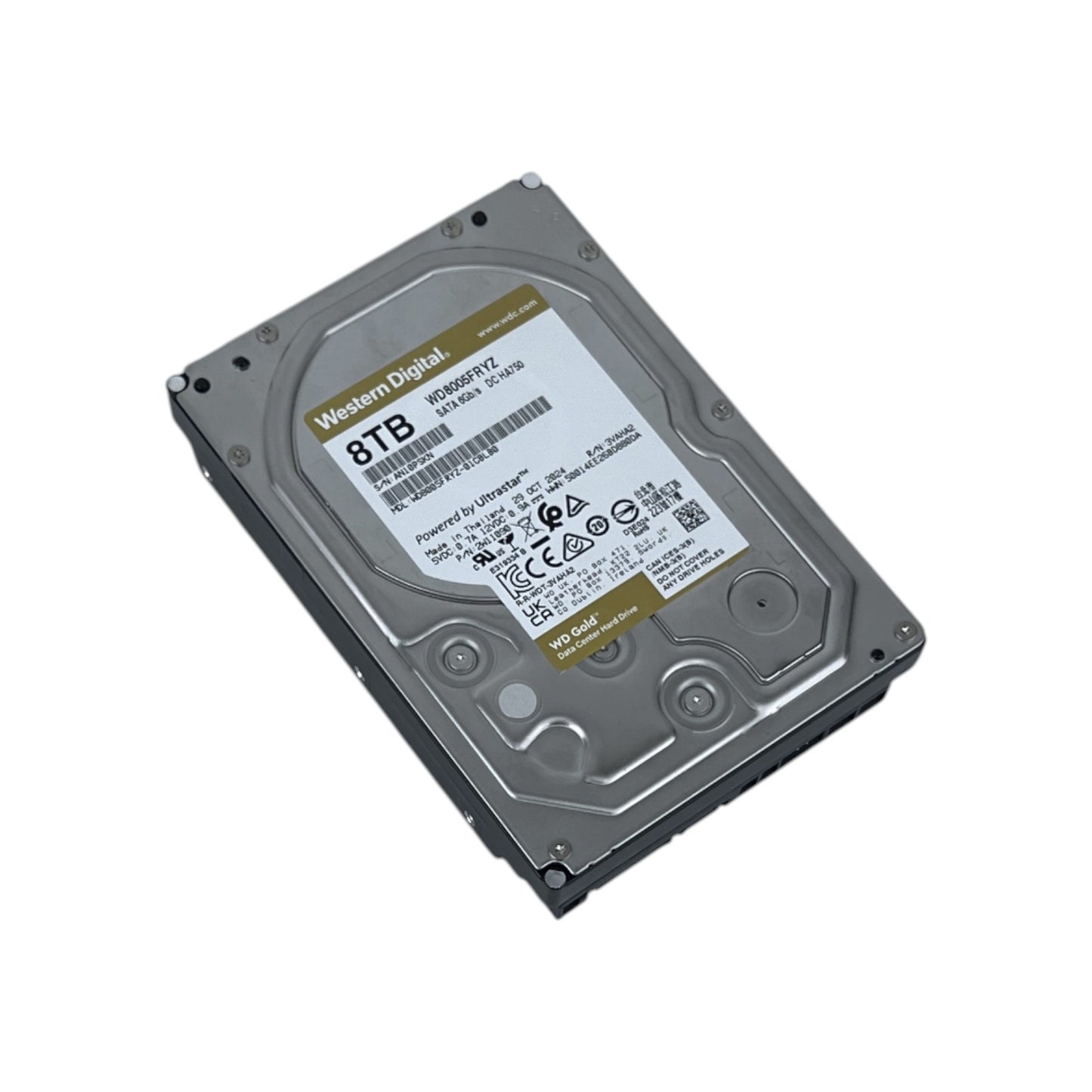Western Digital WD Gold 8 TB HDD Festplatte interner Speicher 3.5 SATA 6Gb/s | Retourware