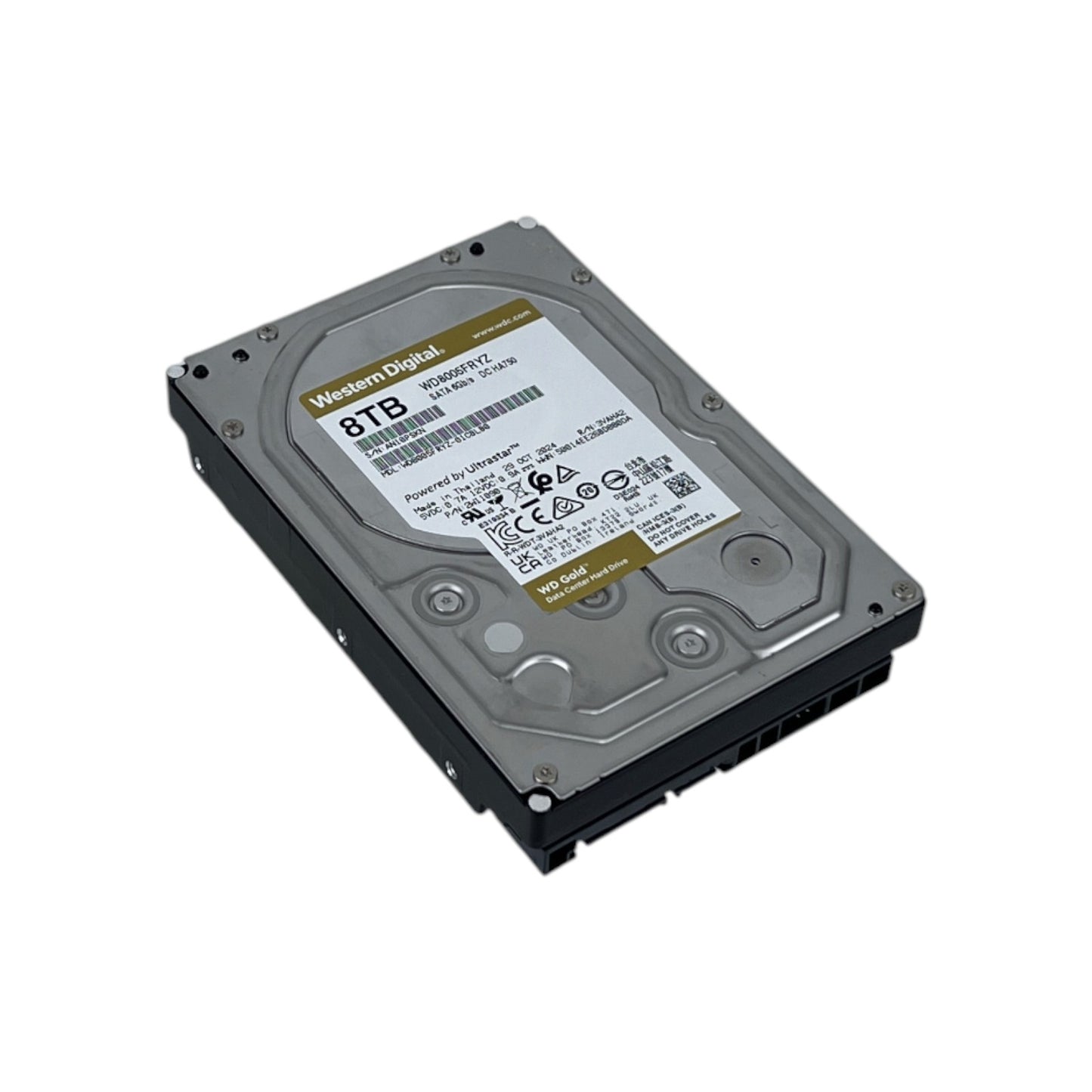 Western Digital WD Gold 8 TB HDD Festplatte interner Speicher 3.5 SATA 6Gb/s | Retourware
