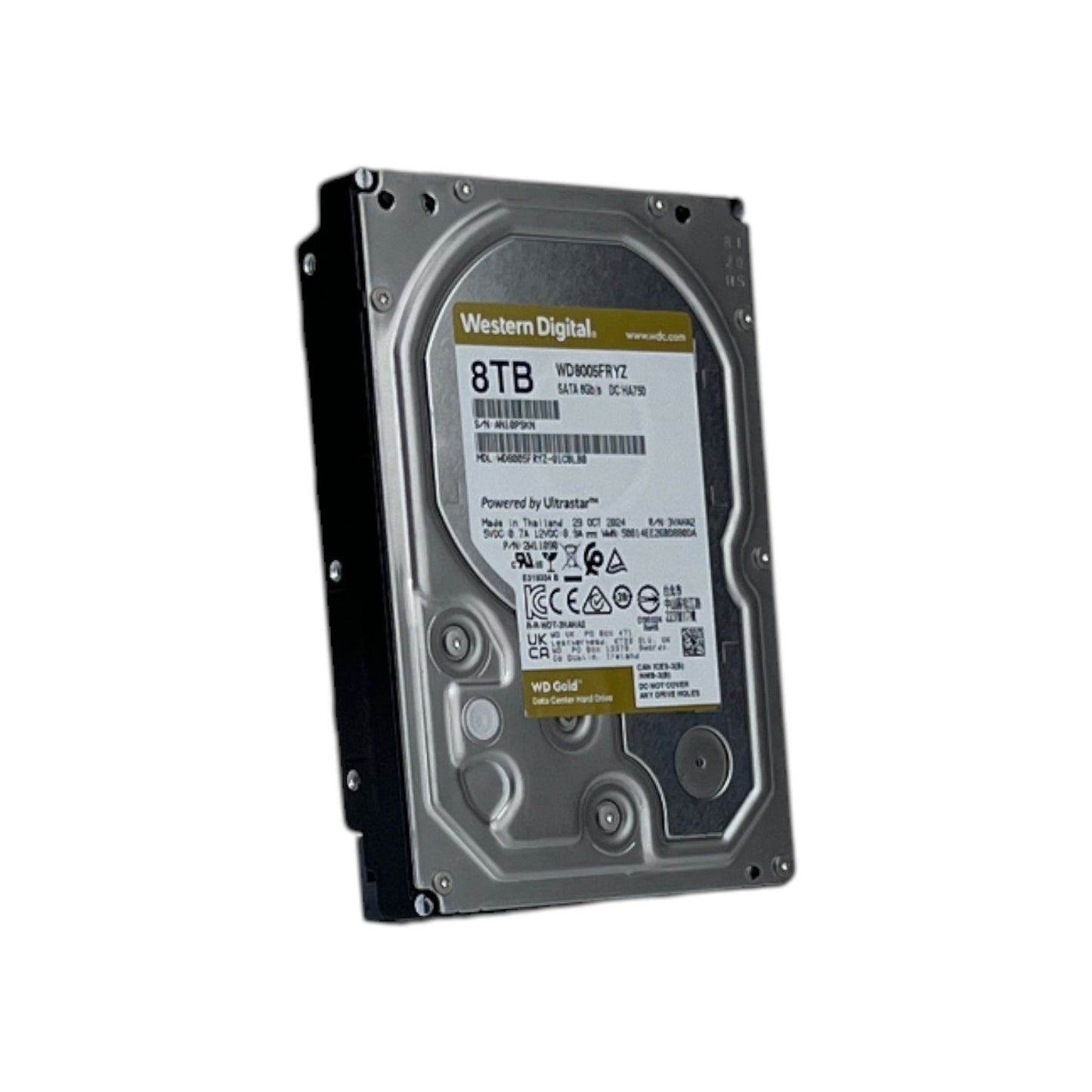 Western Digital WD Gold 8 TB HDD Festplatte interner Speicher 3.5 SATA 6Gb/s | Retourware