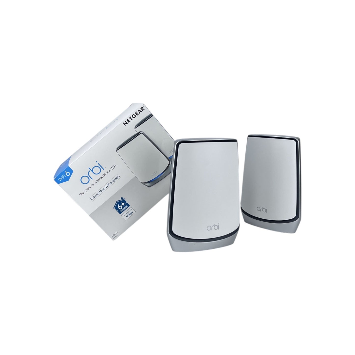 NETGEAR Orbi WiFi 6 Mesh WLAN System Router RBK852 TriBand Mesh AX6000 350 m² | Retourware