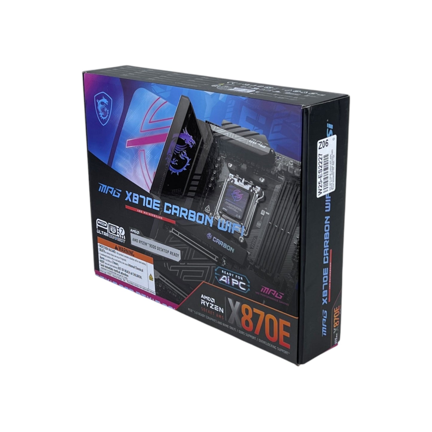 MSI MPG X870E Carbon WiFi Mainboard ATX Motherboard AMD AM5 DDR5 Memory | Retourware