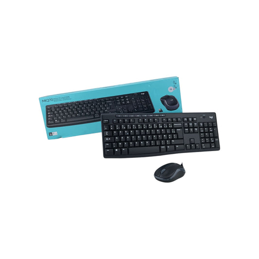 Logitech MK270 Wireless Kombo Kabellos Tastatur Maus Set Windows AZERTY fr | Retourware