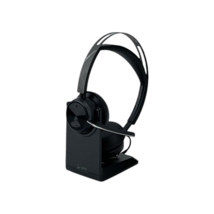 Poly Voyager Focus 2 UC Stereo Headset On-Ear USB-A Bluetooth mit Ladestation | Neu