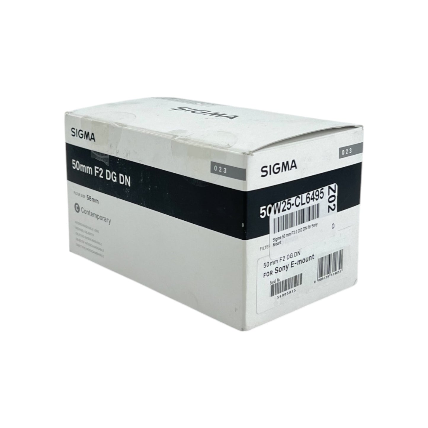 Sigma Contemporary 50mm Standart Objektiv APS-C Kleinbild f/2 DG DN Sony-E Mount | Retourware